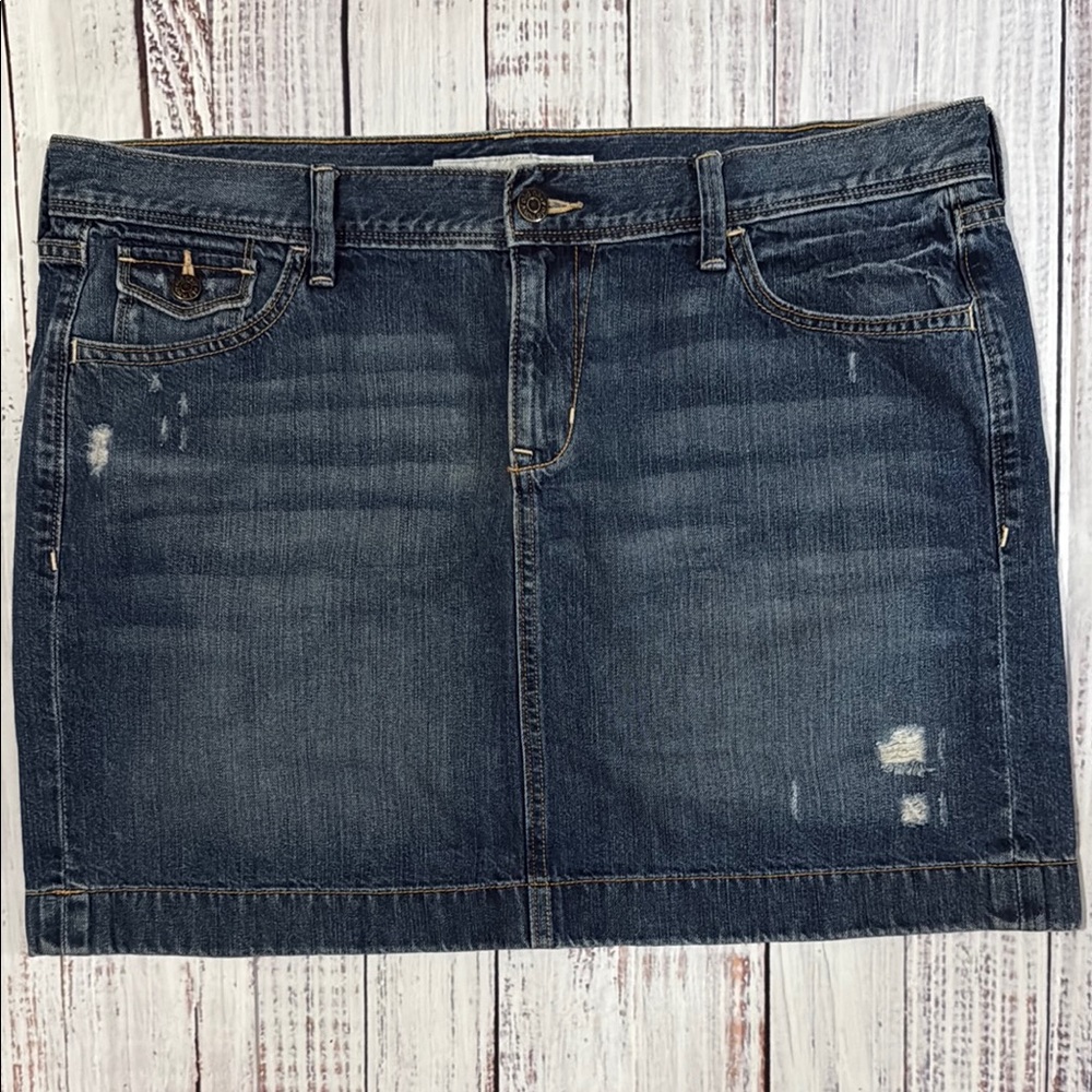 Old Navy‎ Blue Denim Jean Mini Skirt